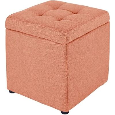 WENWENLEE Repose-pieds ottoman, tabouret de ménage, couvercle à charnière, repose-pieds, tabouret de rangement multifonction, coton et lin, poids de charge 150 kg, 30 x 30 x 35 cm, ottomans (couleur : WENWENLEE Repose-pieds ottoman, tabouret de ménage, couvercle à charnière, repose-pieds, tabouret de rangement multifonction, coton et lin, poids de charge 150 kg, 30 x 30 x 35 cm, ottomans (couleur :