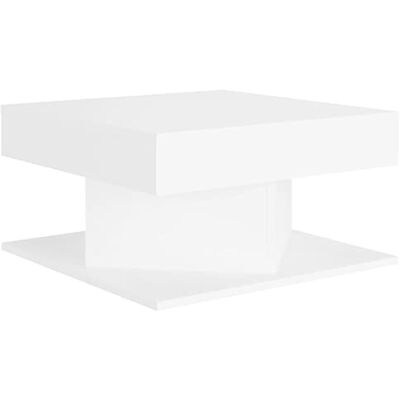 vidaXL Table Basse, Table d'Appoint, Bout de Canapé, Meuble de Rangement Salon Salle de Séjour Intérieur, Moderne, Blanc Bois d'Ingénierie vidaXL Table Basse, Table d'Appoint, Bout de Canapé, Meuble de Rangement Salon Salle de Séjour Intérieur, Moderne, Blanc Bois d'Ingénierie