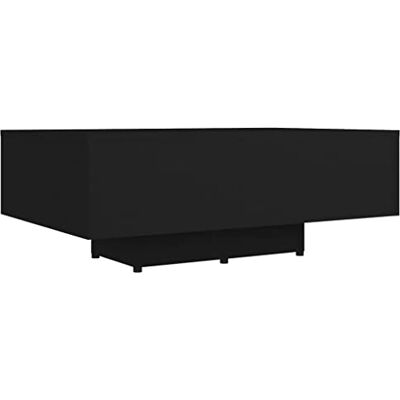 vidaXL Table Basse, Table d'Appoint, Bout de Canapé, Meuble de Salon Salle de Séjour Maison Intérieur, Industriel, Noir Bois d’Ingénierie vidaXL Table Basse, Table d'Appoint, Bout de Canapé, Meuble de Salon Salle de Séjour Maison Intérieur, Industriel, Noir Bois d’Ingénierie