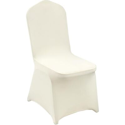 VEVOR Lot de 100 housses de chaise pliantes en élasthanne, universelles, amovibles et lavables, pour mariage, vacances, banquet, fête, célébration, salle à manger (blanc ivoire) VEVOR Lot de 100 housses de chaise pliantes en élasthanne, universelles, amovibles et lavables, pour mariage, vacances, banquet, fête, célébration, salle à manger (blanc ivoire)