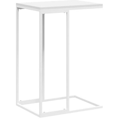 vidaXL Table d'Appoint, Table Basse, Bout de Canapé, Meuble de Salon Salle de Séjour Maison Intérieur, Industriel, Blanc Bois d’Ingénierie vidaXL Table d'Appoint, Table Basse, Bout de Canapé, Meuble de Salon Salle de Séjour Maison Intérieur, Industriel, Blanc Bois d’Ingénierie