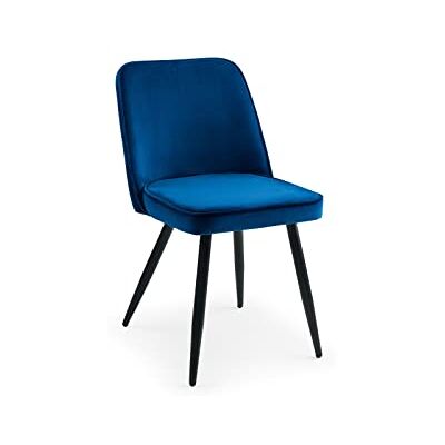 Julian Bowen set van 2 Burgess eetkamerstoelen blauw Julian Bowen set van 2 Burgess eetkamerstoelen blauw