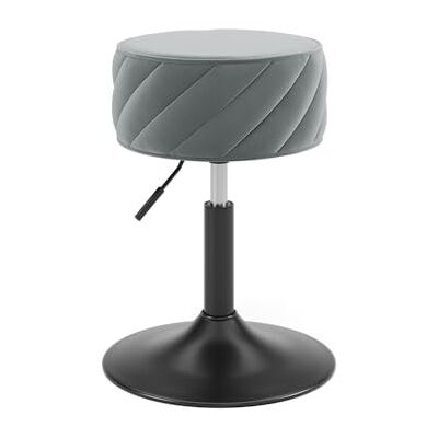 Vicco Tabouret "Cherio", Gris, 35x50.5cm, adapté comme siège pour coiffeuse ou table de maquillage Vicco Tabouret "Cherio", Gris, 35x50.5cm, adapté comme siège pour coiffeuse ou table de maquillage