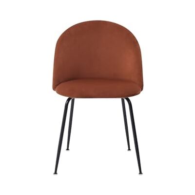 Unique Chaise Lot de 2 Melbourne velours terracotta Unique Chaise Lot de 2 Melbourne velours terracotta
