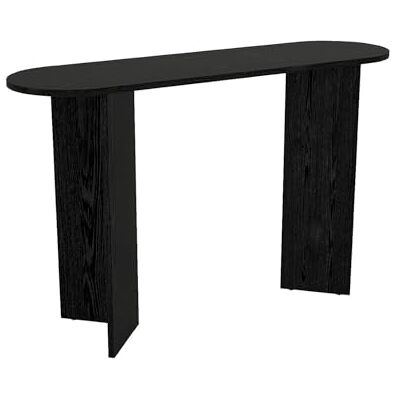 Unique Table console Topania -L 120cm x l 35cm x H 74cm- bois noir Unique Table console Topania -L 120cm x l 35cm x H 74cm- bois noir