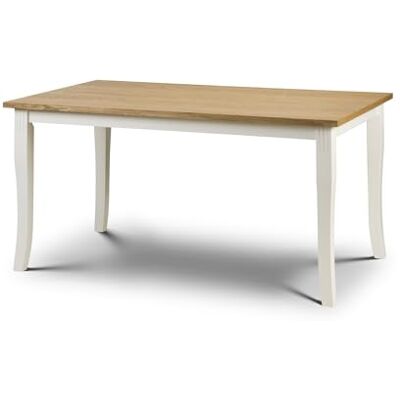Julian Bowen Davenport eiken/witte eettafel Julian Bowen Davenport eiken/witte eettafel