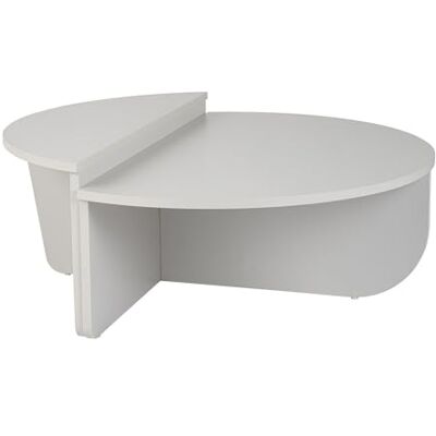 Unique Table basse Aloeva L 90 cm x l 60 cm x H 30 cm Aggloméré Blanc Unique Table basse Aloeva L 90 cm x l 60 cm x H 30 cm Aggloméré Blanc