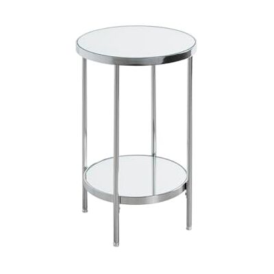HAKU table d'appoint chromé, métal, miroir Dim.: H 46 cm x Ø 28 cm, Style: Art Deco HAKU table d'appoint chromé, métal, miroir Dim.: H 46 cm x Ø 28 cm, Style: Art Deco
