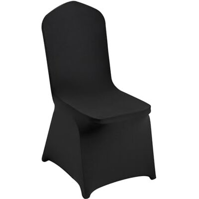 VEVOR Housses de Chaise Pliantes en Élasthanne Extensible, Housse de Chaise Universelle, Housses de Protection Amovibles et Lavables, pour Mariage, Vacances, Banquet, Fête, Célébration(50pcs Noires) VEVOR Housses de Chaise Pliantes en Élasthanne Extensible, Housse de Chaise Universelle, Housses de Protection Amovibles et Lavables, pour Mariage, Vacances, Banquet, Fête, Célébration(50pcs Noires)