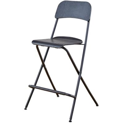 SFNIOKFG Tabouret de bar pliable pour petit déjeuner, chaise haute de comptoir de cuisine de 25/73,7 cm avec dossier ergonomique et repose-pieds, tabouret de bar haut pour bureau à domicile, intérieur SFNIOKFG Tabouret de bar pliable pour petit déjeuner, chaise haute de comptoir de cuisine de 25/73,7 cm avec dossier ergonomique et repose-pieds, tabouret de bar haut pour bureau à domicile, intérieur