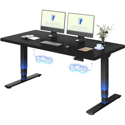 FLEXISPOT Bureau Assis Debout 160x80, Double Moteur, Plateau Monobloc FLEXISPOT Bureau Assis Debout 160x80, Double Moteur, Plateau Monobloc