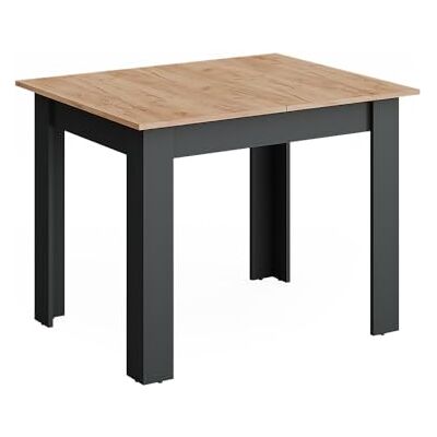 Vicco Table de salle à manger Repose Anthracite/Chêne doré 100-140x80 cm Vicco Table de salle à manger Repose Anthracite/Chêne doré 100-140x80 cm