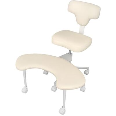 Somerway Chaise de bureau ADHD pour adultes, chaise de bureau à pieds croisés avec roulettes, support lombaire et hauteur réglable, design flexible pour les personnes assises agitées (beige) Somerway Chaise de bureau ADHD pour adultes, chaise de bureau à pieds croisés avec roulettes, support lombaire et hauteur réglable, design flexible pour les personnes assises agitées (beige)