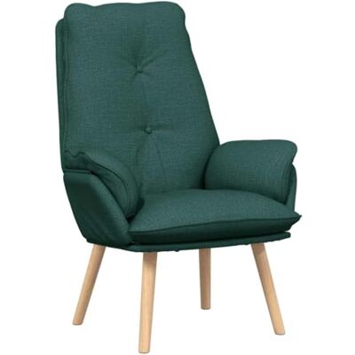 vidaXL fauteuil Vert foncé 69 x 74 x 93 cm Tissu et Contreplaqué, Fauteuil, Chaise Lounge Moderne, Siège Rembourré Résistant, Confort Idéal pour Salon, Chambre ou Bureau vidaXL fauteuil Vert foncé 69 x 74 x 93 cm Tissu et Contreplaqué, Fauteuil, Chaise Lounge Moderne, Siège Rembourré Résistant, Confort Idéal pour Salon, Chambre ou Bureau