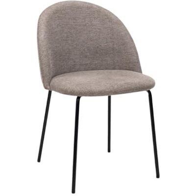 Kick Collection Chaise de salle à manger Noa Taupe Moderne et de haute qualité Tissu structuré en Métal Disponible dans de nombreuses couleurs Kick Collection Chaise de salle à manger Noa Taupe Moderne et de haute qualité Tissu structuré en Métal Disponible dans de nombreuses couleurs