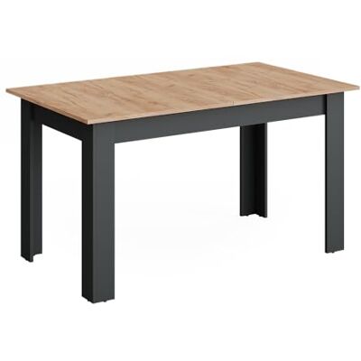 Vicco Table de salle à manger Repose Anthracite/Chêne doré 140-180x80 cm Vicco Table de salle à manger Repose Anthracite/Chêne doré 140-180x80 cm