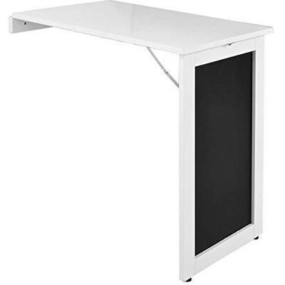 SoBuy ® Table murale pliante, avec tableau blanc, 75 x 50 cm, FWT20-W,IT SoBuy ® Table murale pliante, avec tableau blanc, 75 x 50 cm, FWT20-W,IT