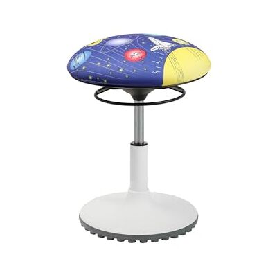 Topstar Living Chair Move Kids Tabouret réglable en hauteur avec siège pivotant Hauteur d'assise de 39 à 47 cm Motif univers Topstar Living Chair Move Kids Tabouret réglable en hauteur avec siège pivotant Hauteur d'assise de 39 à 47 cm Motif univers