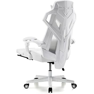 GTPLAYER Chaise de jeu en maille avec repose-pieds 3D stéréoscopique support de cadre ergonomique housse en tissu chaise de bureau chaise d'ordinateur inclinable chaise de bureau réglable en hauteur - GTPLAYER Chaise de jeu en maille avec repose-pieds 3D stéréoscopique support de cadre ergonomique housse en tissu chaise de bureau chaise d'ordinateur inclinable chaise de bureau réglable en hauteur -