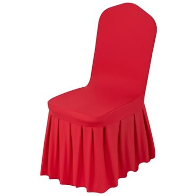 VEVOR Housse de chaise avec partie avant plate, 30 pièces lavables et amovibles en polyester et élasthanne pour mariages, salles à manger, banquets, restaurants, adaptées pour chaises 510 x 450 x 950 VEVOR Housse de chaise avec partie avant plate, 30 pièces lavables et amovibles en polyester et élasthanne pour mariages, salles à manger, banquets, restaurants, adaptées pour chaises 510 x 450 x 950