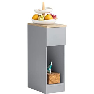 SoBuy FBT111-HG Table de chevet avec tiroir, table d'appoint, commode de chevet, bout de canapé (1, Gris, 20x35x60 cm) SoBuy FBT111-HG Table de chevet avec tiroir, table d'appoint, commode de chevet, bout de canapé (1, Gris, 20x35x60 cm)