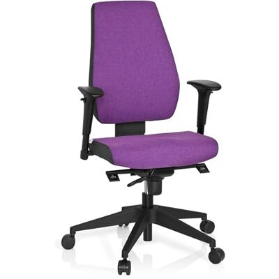 hjh OFFICE 608817 PRO-TEC 500 Chaise de bureau professionnelle pivotante ergonomique en tissu Violet Dossier et accoudoirs réglables en hauteur hjh OFFICE 608817 PRO-TEC 500 Chaise de bureau professionnelle pivotante ergonomique en tissu Violet Dossier et accoudoirs réglables en hauteur