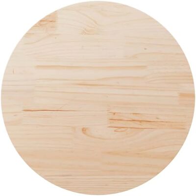 vidaXL Dessus de table Ø90x2,5 cm Bois de pin massif vidaXL Dessus de table Ø90x2,5 cm Bois de pin massif
