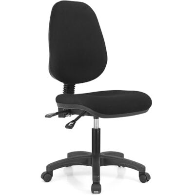 Waytex Chaise de Bureau Assise et Dossier Tissu matelassé, Noir, Hauteur réglable Waytex Chaise de Bureau Assise et Dossier Tissu matelassé, Noir, Hauteur réglable