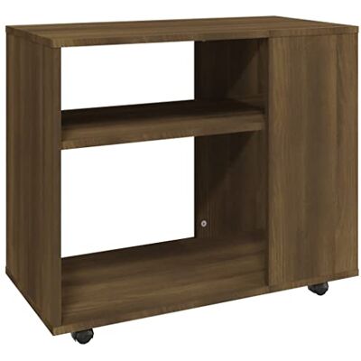 vidaXL Table d'appoint Chêne marron 70x35x55 cm Bois d'ingénierie vidaXL Table d'appoint Chêne marron 70x35x55 cm Bois d'ingénierie