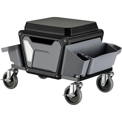 WilTec Tabouret de mécanicien 53 x 38 x 38 cm Noir Bleu Servante d’atelier Mobile sur roulette Plateau Outils inclus Rangement Garage Jardinage Ergonomie Chariot de visite WilTec Tabouret de mécanicien 53 x 38 x 38 cm Noir Bleu Servante d’atelier Mobile sur roulette Plateau Outils inclus Rangement Garage Jardinage Ergonomie Chariot de visite