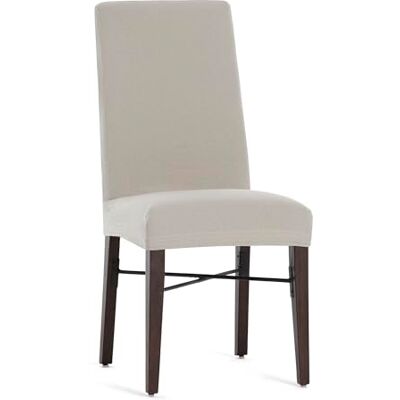 Eysa Lot de 2 housses bi-élastiques pour chaise avec dossier, couleur lin, motif Harlem Eysa Lot de 2 housses bi-élastiques pour chaise avec dossier, couleur lin, motif Harlem