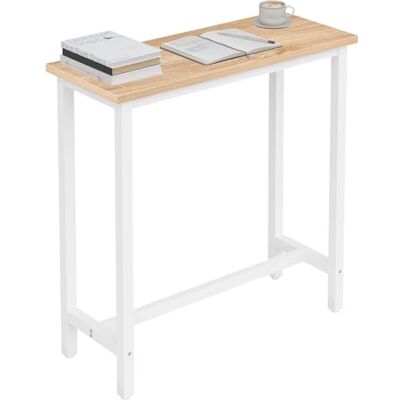 WOLTU 1 table de bar et bistro, plateau MDF clair, 100 x 100 x 40 cm Étroite Robuste, 100x40x100cm, Chêne Clair WOLTU 1 table de bar et bistro, plateau MDF clair, 100 x 100 x 40 cm Étroite Robuste, 100x40x100cm, Chêne Clair