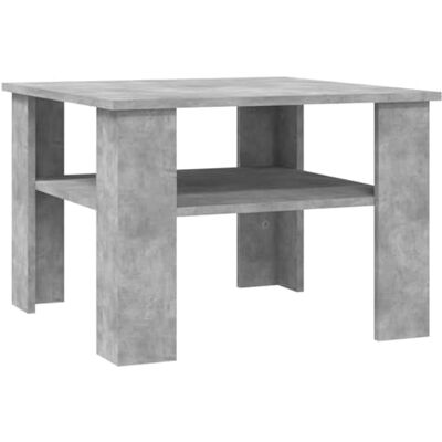 vidaXL Table Basse, Bout de Canapé avec Étagère, Table d'Appoint Salon Salle de Séjour Intérieur, Moderne, Gris Béton Bois d’Ingénierie vidaXL Table Basse, Bout de Canapé avec Étagère, Table d'Appoint Salon Salle de Séjour Intérieur, Moderne, Gris Béton Bois d’Ingénierie