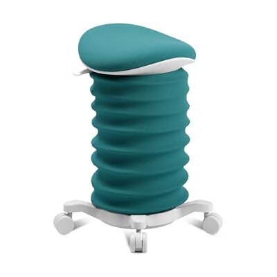 Topstar Sitness 4D Tabouret de bureau dynamique à roulettes certifié EGR Vert pétrole Hauteur réglable Renforce le dos Soulage les disques intervertébraux Topstar Sitness 4D Tabouret de bureau dynamique à roulettes certifié EGR Vert pétrole Hauteur réglable Renforce le dos Soulage les disques intervertébraux