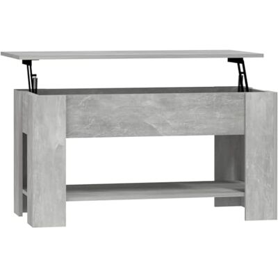 vidaXL Table Basse Table de Salon Table d'Appoint Bout de Canapé Meuble de Salon Salle de Séjour 101x49x52 cm Bois d'Ingénierie Gris Béton vidaXL Table Basse Table de Salon Table d'Appoint Bout de Canapé Meuble de Salon Salle de Séjour 101x49x52 cm Bois d'Ingénierie Gris Béton