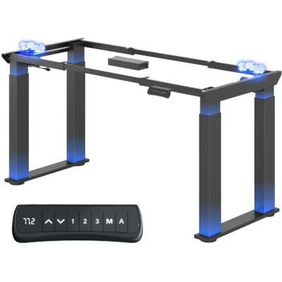 FLEXISPOT Cadre de table réglable en hauteur avec 4 pieds, table de salle à manger et bureau électrique avec moteur puissant, télescope à 2 positions (Traglast, 160 kg) FLEXISPOT Cadre de table réglable en hauteur avec 4 pieds, table de salle à manger et bureau électrique avec moteur puissant, télescope à 2 positions (Traglast, 160 kg)