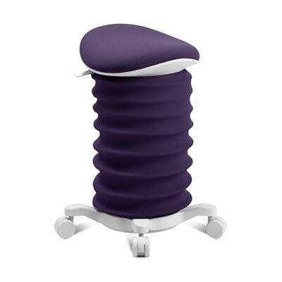 Topstar Sitness 4D Tabouret dynamique à roulettes certifié EGR Papyrus Violet foncé Tabouret de bureau ergonomique Hauteur réglable Renforce le dos Soulage les disques intervertébraux Topstar Sitness 4D Tabouret dynamique à roulettes certifié EGR Papyrus Violet foncé Tabouret de bureau ergonomique Hauteur réglable Renforce le dos Soulage les disques intervertébraux