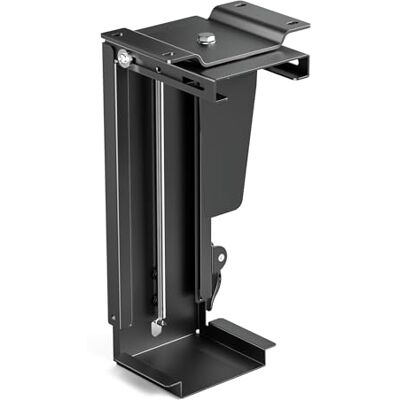 WilTec Toboli Support PC Sous Bureau 10kg Réglage en continu Hauteur Largeur Pivotant 360° 175x146x583mm Support Boitier Ordinateur Espace Rangement WilTec Toboli Support PC Sous Bureau 10kg Réglage en continu Hauteur Largeur Pivotant 360° 175x146x583mm Support Boitier Ordinateur Espace Rangement