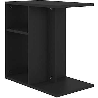 vidaXL Table d'Appoint, Table Basse, Bout de Canapé, Meuble de Salon Salle de Séjour Maison Intérieur, Scandinave, Noir Bois d’Ingénierie vidaXL Table d'Appoint, Table Basse, Bout de Canapé, Meuble de Salon Salle de Séjour Maison Intérieur, Scandinave, Noir Bois d’Ingénierie