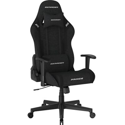 DXRacer Prince L PF132 Chaise de gaming/de bureau avec fonction bascule Chaise de gaming pivotante réglable en hauteur Fauteuil de bureau ergonomique Noir DXRacer Prince L PF132 Chaise de gaming/de bureau avec fonction bascule Chaise de gaming pivotante réglable en hauteur Fauteuil de bureau ergonomique Noir