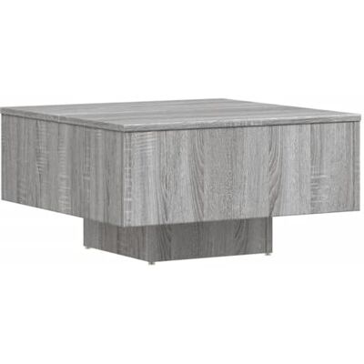 vidaXL Table Basse Table d'Appoint Meuble de Salon Bout de Canapé Salle de Séjour Intérieur Sonoma Gris 60x60x31,5 cm Bois d'Ingénierie vidaXL Table Basse Table d'Appoint Meuble de Salon Bout de Canapé Salle de Séjour Intérieur Sonoma Gris 60x60x31,5 cm Bois d'Ingénierie