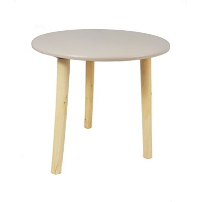 Spetebo Table d'appoint décorative en bois, 30 x 30 cm, couleur : taupe, tabouret à fleurs Spetebo Table d'appoint décorative en bois, 30 x 30 cm, couleur : taupe, tabouret à fleurs