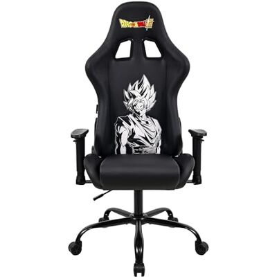 SUBSONIC Étui de jeu pour Dragon Ball Bürostuhl, Gaming-Stuhl für Erwachsene, bequemer Sitz, integrierte kopfstütze, verstellbare Armlehnen und Höhe, ergonomische Rückenlehne Noir SUBSONIC Étui de jeu pour Dragon Ball Bürostuhl, Gaming-Stuhl für Erwachsene, bequemer Sitz, integrierte kopfstütze, verstellbare Armlehnen und Höhe, ergonomische Rückenlehne Noir