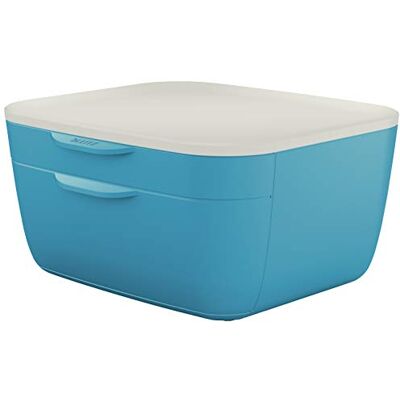 Leitz Bloc de Classement 2 Tiroirs, Cosy, Bleu, 53570061 Leitz Bloc de Classement 2 Tiroirs, Cosy, Bleu, 53570061