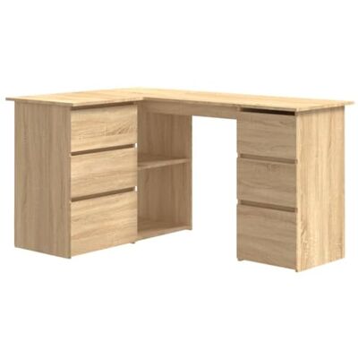 vidaXL Bureau d'Angle, Table d'Ordinateur, Table d'Étude, Meuble de Salon Salle de Séjour Salle de Travail Maison Intérieur, Chêne Sonoma Bois d’Ingénierie vidaXL Bureau d'Angle, Table d'Ordinateur, Table d'Étude, Meuble de Salon Salle de Séjour Salle de Travail Maison Intérieur, Chêne Sonoma Bois d’Ingénierie