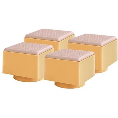 BGKASYHI Lot de 4 pieds de rechange réglables pour table basse, canapé, 3 couleurs, pieds carrés antidérapants pour chaises, armoires de salle de bain, bureaux (couleur bois) BGKASYHI Lot de 4 pieds de rechange réglables pour table basse, canapé, 3 couleurs, pieds carrés antidérapants pour chaises, armoires de salle de bain, bureaux (couleur bois)