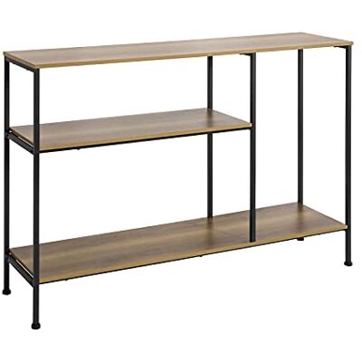 SoBuy FSB35-PF Table Console Table d’entrée Buffet Bout de Canapé Table d'appoint avec 3 étagères de Rangement – L120 x P30 x H80 cm, Cadre en Acier, Style Industriel SoBuy FSB35-PF Table Console Table d’entrée Buffet Bout de Canapé Table d'appoint avec 3 étagères de Rangement – L120 x P30 x H80 cm, Cadre en Acier, Style Industriel