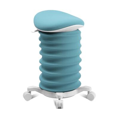 Topstar Sitness 4D Tabouret de bureau dynamique à roulettes certifié EGR Turquoise Tabouret de bureau ergonomique Hauteur réglable Renforce le dos Soulage les disques intervertébraux Topstar Sitness 4D Tabouret de bureau dynamique à roulettes certifié EGR Turquoise Tabouret de bureau ergonomique Hauteur réglable Renforce le dos Soulage les disques intervertébraux