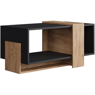 Vicco table basse "Aven", Anthracite/chêne doré, 91.8x49cm Vicco table basse "Aven", Anthracite/chêne doré, 91.8x49cm