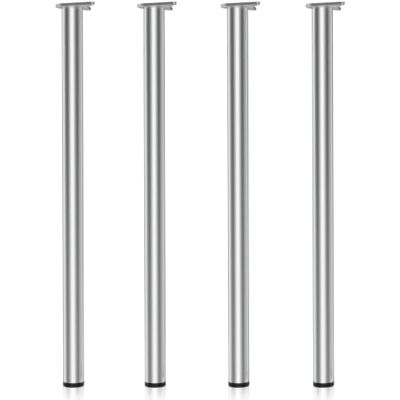 WilTec Lot de 4X Pied de Table V1-60 x 60 x 1100 mm/Ø 60 mm en Acier Inoxydable chromé Piètement Support de Bureau Réglable pour Plan de Travail Salle à Manger WilTec Lot de 4X Pied de Table V1-60 x 60 x 1100 mm/Ø 60 mm en Acier Inoxydable chromé Piètement Support de Bureau Réglable pour Plan de Travail Salle à Manger